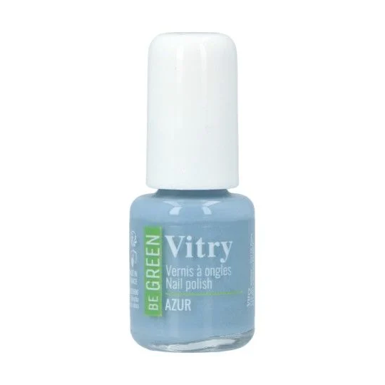 Vitry Vernis Be green azur 6 ml – vernis à ongles naturel fortifiant