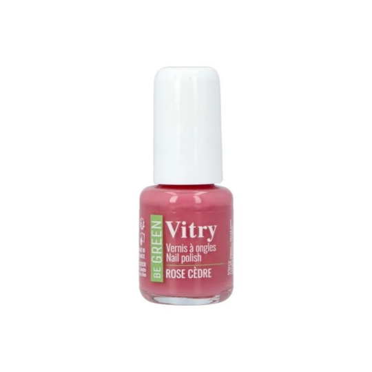 Vitry Vernis be green rose cèdre 6 ml – vernis à ongles naturel fortifiant