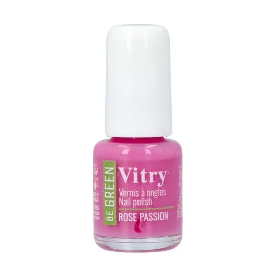Vitry Vernis Be green n°105 rose passion 6 ml – vernis à ongles naturel fortifiant