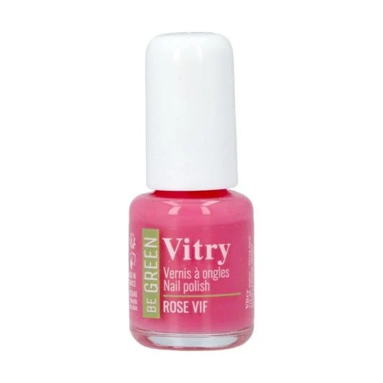 Vitry vernis Be green Rose vif 6 ml — vernis à ongles naturel