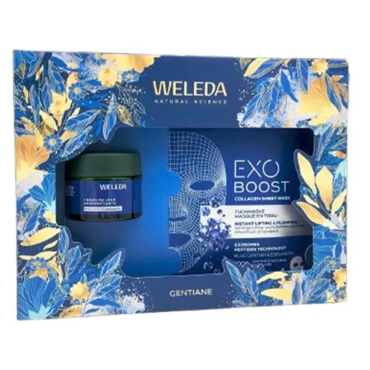 Weleda Coffret Noël Visage Gentiane 2026 – Crème de jour redensifiante et masque tissu