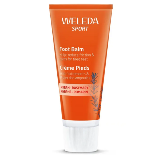 Weleda Sport crème pieds 75 ml – crème pieds anti-frottements protection ampoules