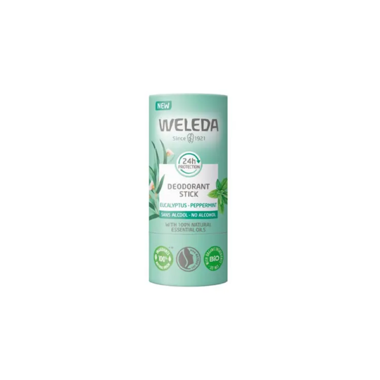Weleda Déodorant stick 24h eucalyptus peppermint 50 ml – déodorant naturel fraîcheur longue durée