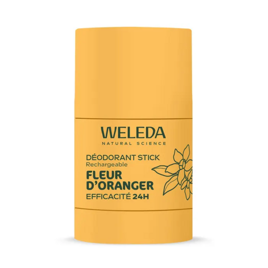 Weleda Déodorant stick rechargeable fleur d'oranger 50 g – déodorant naturel 24h