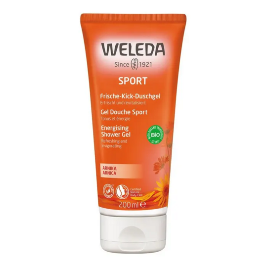 Weleda Gel douche sport à l’arnica 200 ml – gel douche sport tonifiant