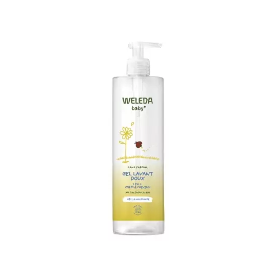 Weleda Baby Gel lavant doux 400 ml – gel lavant corps et cheveux délicat