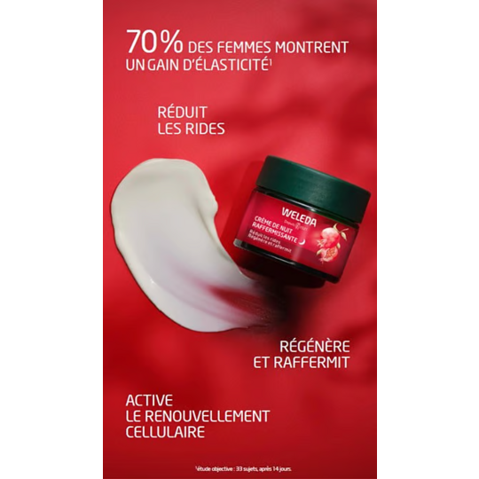Weleda Crème de Nuit Raffermissante Grenade et Peptides de Maca 40ml