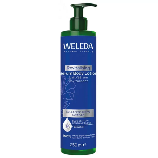 Weleda Lait-sérum revitalisant gentiane bleue 250 ml – soin corps raffermissant anti-âge
