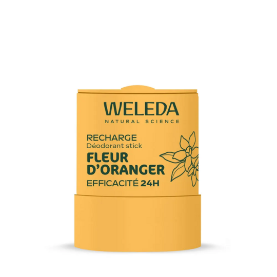 Weleda Recharge déodorant stick fleur d'oranger 50 g – déodorant naturel peaux sensibles