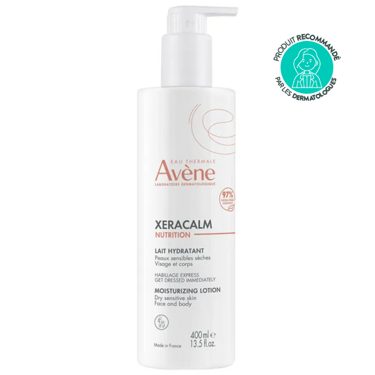 Avène XeraCalm Nutrition Lait Hydratant Peaux Sensibles Sèches Visage & Corps 400 ml