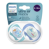 Philips Avent Sucettes Ultra Air I Love Papa 6-18 mois — lot de 2 — sucettes orthodontiques aérées avec boîtier de stérilisation