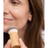 La Rosée pinceau teint poudre compacte — pinceau maquillage végan en bois de hêtre