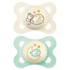 MAM Sucettes Original Nuit 2-6 mois x2 (Motifs et Coloris Aléatoires)