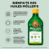 Moller's Omega-3 Huile foie de morue 250ml – arôme naturel citron