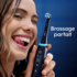 Oral-B iO Brossettes pour Brosse à dents électrique iO Noires Gentle Care Lot de 3 brossettes