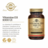 Solgar Vitamine D3 1000 UI comprimés à croquer os, immunité & vitalité