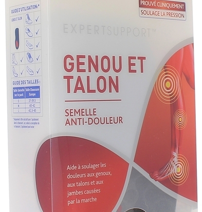 EXPERT SUPPORT Semelle Anti douleur Genou et Talon T1 P 37 39.5 Pharmacie parapharmacie en ligne