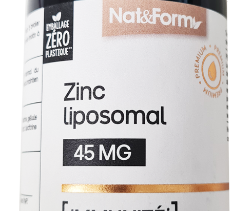 Complément Alimentaire NAT&FORM ZINC LIPOSOMAL 45MG - Boîte De 3 X 60 Gélules - Date Péremption 11/2025