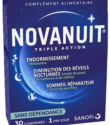 NOVANUIT Triple action Lot de 2 60 comprimés - Sommeil, réveils nocturnes