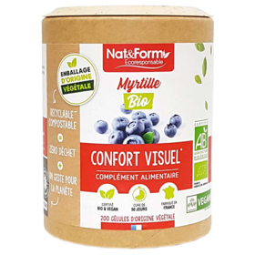 Myrtille Bio - Confort Visuel - 200 Gélules d'Origine Végétale