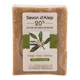 Savon Alep Bio 20% - Peaux Normales - 200 g