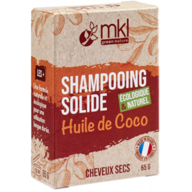 Shampooing Solide à l'Huile de Coco - Cheveux Secs - 65 g