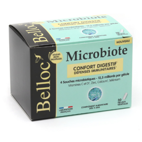 BELLOC - Microbiote Confort Digestif Défenses Immunitaires - 30 Gélules Végétales