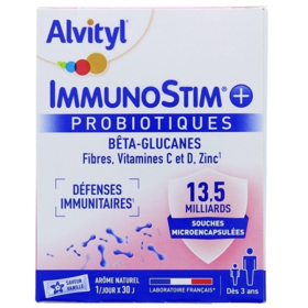Immunostim+ Probiotiques Défenses immunitaires - 30 Sticks