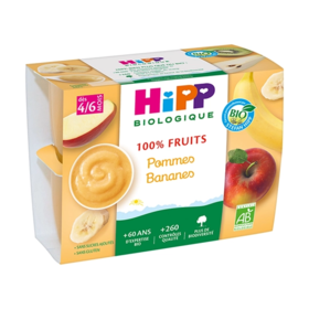 HiPP Pommes Bananes BIO 4x100g