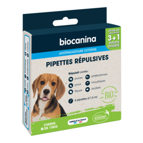 Biocanina Pipettes Répulsives Bio Chiens