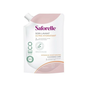 Saforelle Soin Lavant Ultra Hydratant Intime et Corporelle  Eco-recharge 400 ml