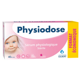PHYSIODOSE - Sérum Physiologique Stérile - 40 unidoses de 5 ml