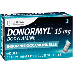 Donormyl insomnie occasionnelle 15mg 10 comprimés sécables