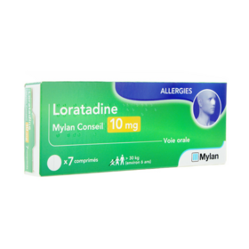 Loratadine Mylan Conseil 10 mg Allergie - 7 Comprimés