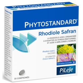 PHYTOSTANDARD - Rhodiole et Safran - Stress & Humeur - 30 comprimés