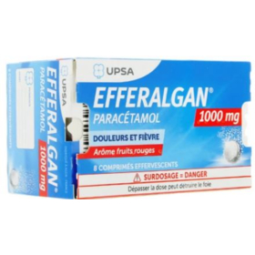 EFFERALGAN Agrumes- Douleurs Fièvre 1000 mg - 8 comprimés effervescents