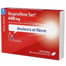 Ibuprofène Set - Douleurs & Fièvre 400 mg - 12 Comprimés Pelliculés