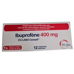 Ibuprofène 400 mg - 12 Comprimés