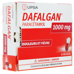 DAFALGAN CAPS - Paracétamol 1000 mg - Douleurs Fièvre - 8 gélules