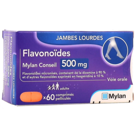 Flavonoïdes 500 mg Jambes Lourdes - 60 comprimés