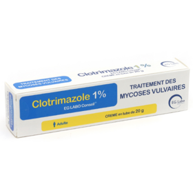 Clotrimazole 1% Traitement des Mycoses Vulvaires - 20 g