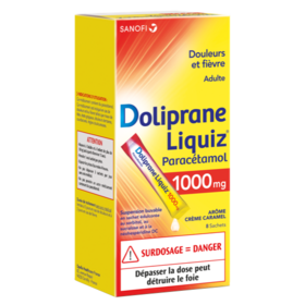 Doliprane Liquiz 1000 mg - Boîte de 8 Sachets