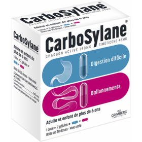 CARBOSYLANE - Digestion et Ballonnement - 60 gélules (30 doses)