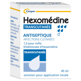 Hexomedine Transcutanée 1,5 pour Mille - 45 ml