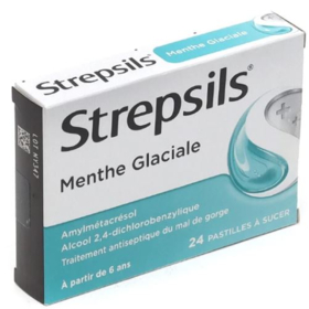 STREPSILS - Menthe Glaciale - 24 Pastilles