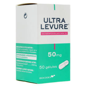 Ultra Levure 50 mg Diarrhées - 50 gélules