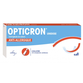 Opticron collyre - Cromoglicate de Sodium Anti-Allergique  - 10 Récipients Unidoses