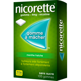 NICORETTE - Gomme Menthe Fraîche 4 mg - 105 gommes