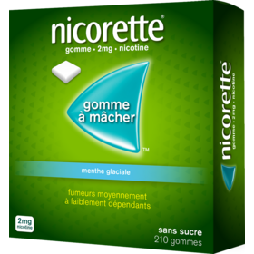 NICORETTE - Gomme Menthe Glaciale 2 mg - 210 gommes