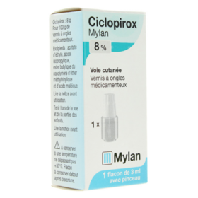 Ciclopirox Mylan 8% Vernis à Ongle Médicamenteux - 3 ml